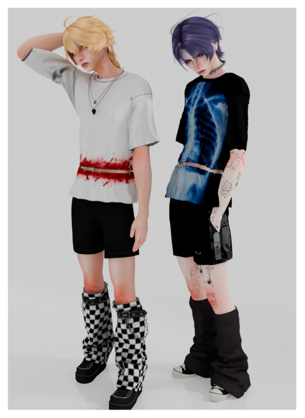 Alpha BABY PINNED SHIRT by ohmybunnny2 - The Sims 4 Custom Content