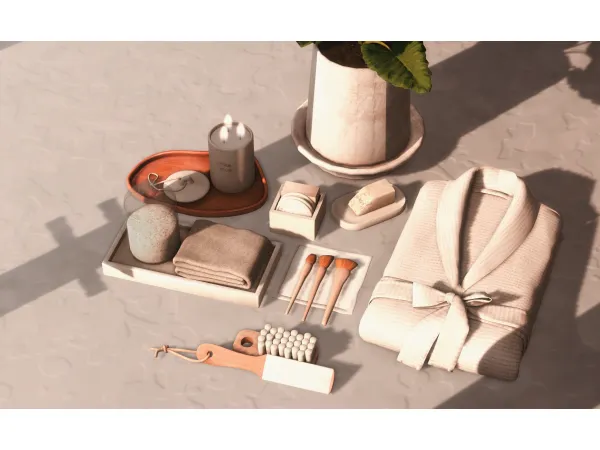 Alpha Zara bathroom by simsfinds - The Sims 4 Custom Content