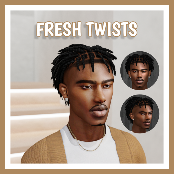 Alpha FRESH TWISTS by simsfinds - The Sims 4 Custom Content