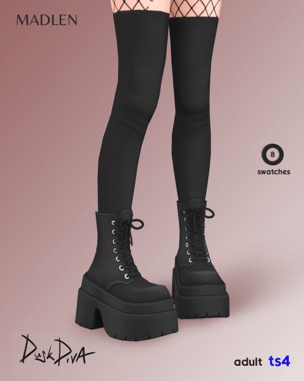 Maxis Match Dusk Diva Boots by simsfinds - The Sims 4 Custom Content