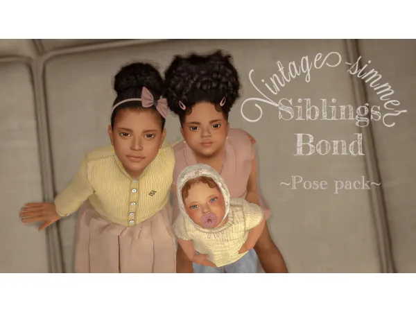 Maxis Match Siblings Bond Summer Bonnet by simsfinds - The Sims 4 Custom Content