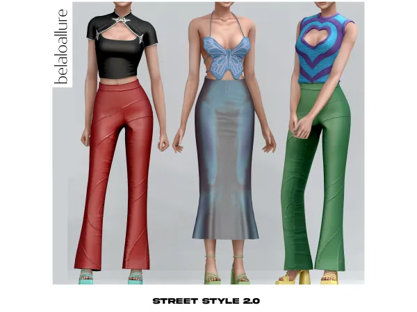 Alpha Street style 20 by Belaloallure - The Sims 4 Custom Content