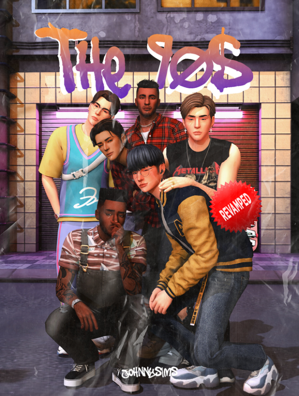 Maxis Match The 90s Set (Revamped) by simsfinds - The Sims 4 Custom Content