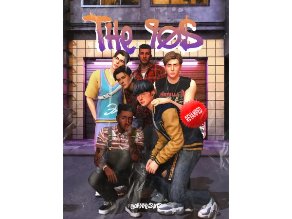 Maxis Match The 90s Set (Revamped) by JohnnySims - The Sims 4 Custom Content