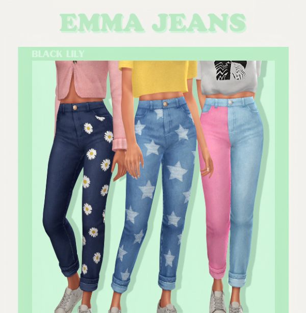 Maxis Match Emma Jeans by simsfinds - The Sims 4 Custom Content