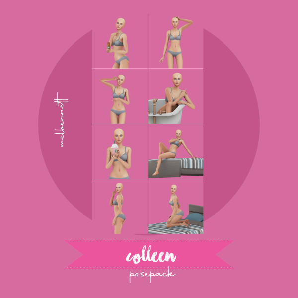 Mix Colleen Posepack by melbennett - The Sims 4 Custom Content