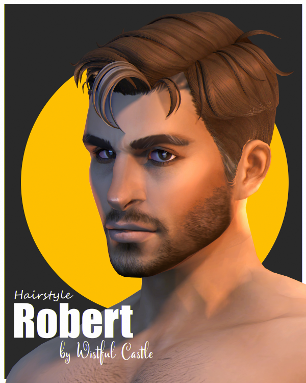 Maxis Match Robert (male hair) by simsfinds - The Sims 4 Custom Content