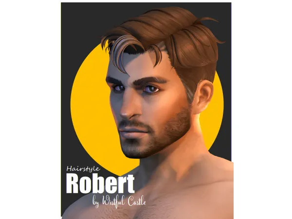 Maxis Match Robert (male hair) by Wistful Castle - The Sims 4 Custom Content
