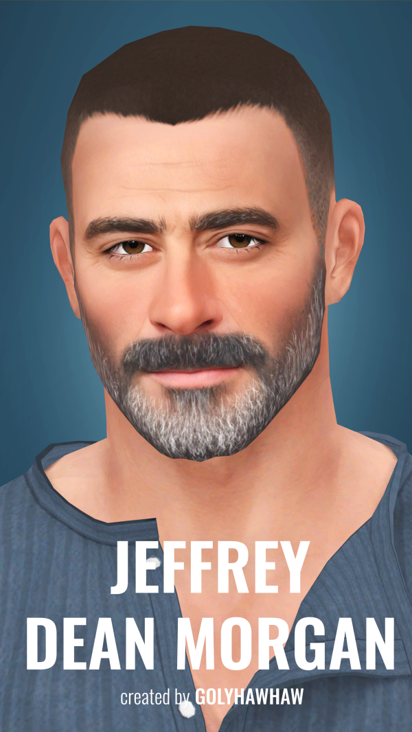 Alpha Jeffrey Dean Morgan Sim by simsfinds - The Sims 4 Custom Content