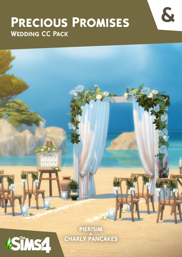 Maxis Match PRECIOUS PROMISES Wedding pack by simsfinds - The Sims 4 Custom Content