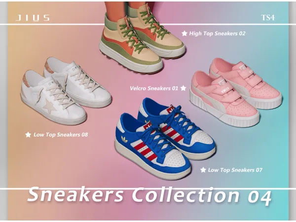Mix Download Sneakers Collection 04 sims by simsfinds - The Sims 4 Custom Content
