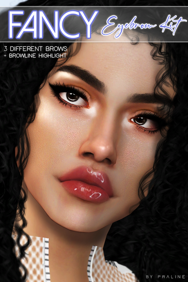 Alpha FANCY Eyebrow Kit by simsfinds - The Sims 4 Custom Content