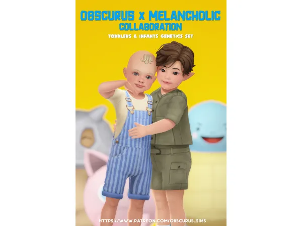 Maxis Match OBSCURUS x MELANCHOLIC collaboration sims by obscurus - The Sims 4 Custom Content
