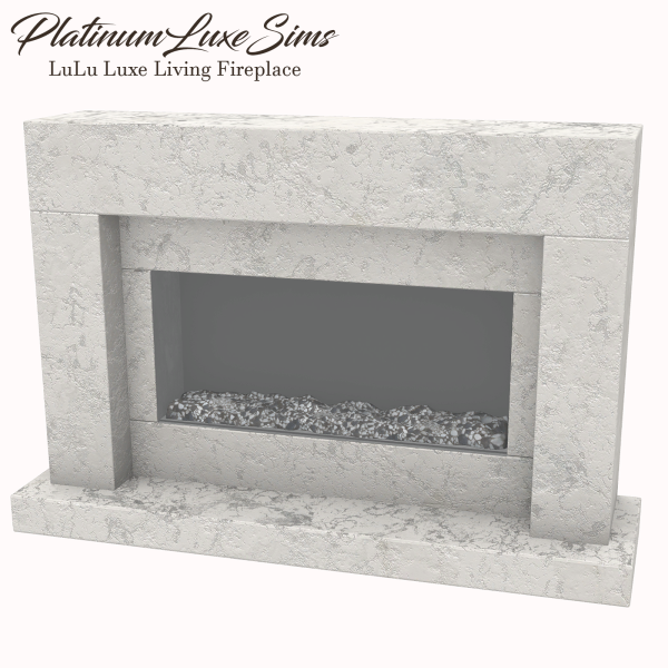 Mix LuLu Luxe Living Fireplace by simsfinds - The Sims 4 Custom Content