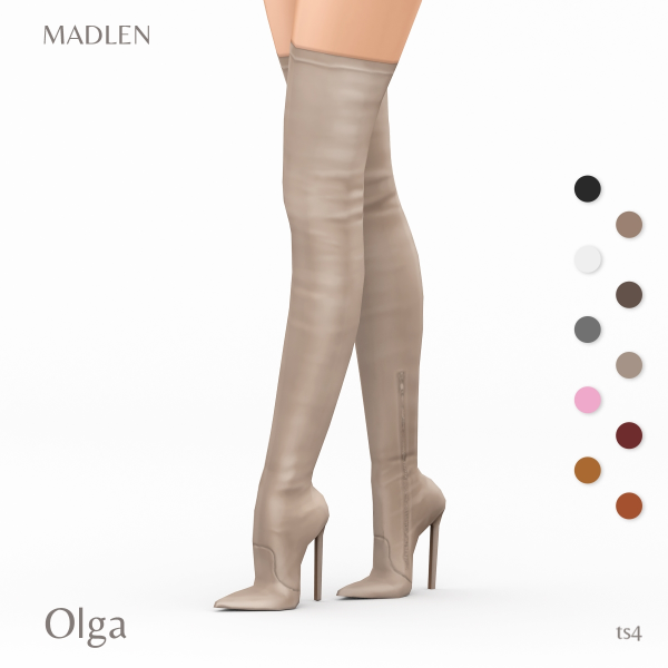Maxis Match Olga Boots by madlensims - The Sims 4 Custom Content