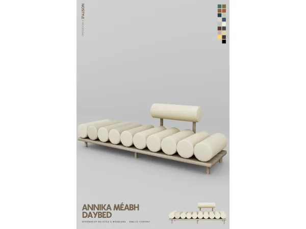 Mix Annika Méabh Sofa by NO STYLE X W O O D L A N D - The Sims 4 Custom Content