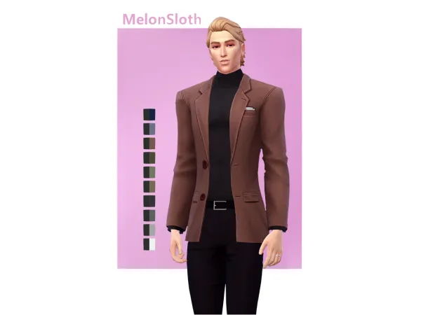 Maxis Match Turtleneck with jacket - The Sims 4 Custom Content