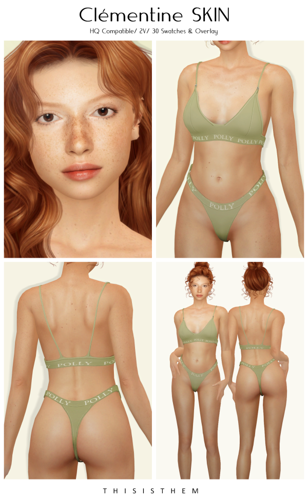 Alpha Clémentine Skin Sim by thisisthem - The Sims 4 Custom Content