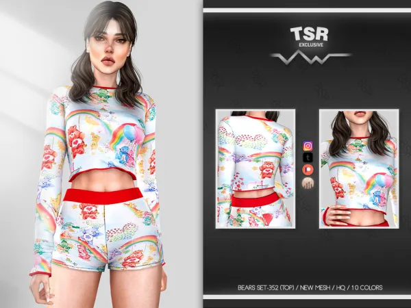 Alpha BEARS SET 352 BD978 BD979 by simsfinds - The Sims 4 Custom Content