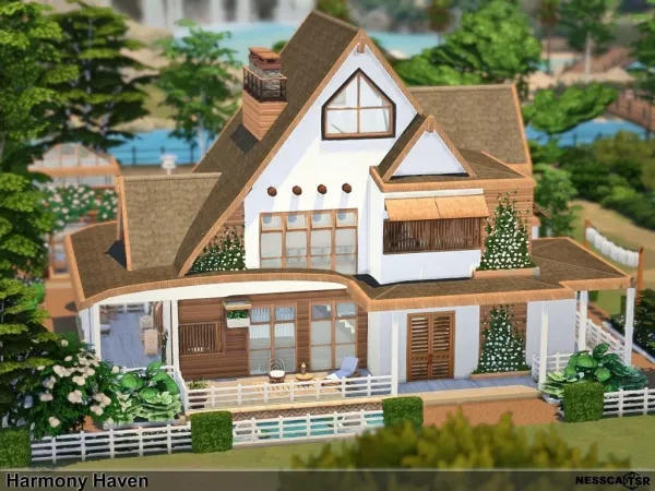 Alpha Harmony Haven by nesscasims - The Sims 4 Custom Content