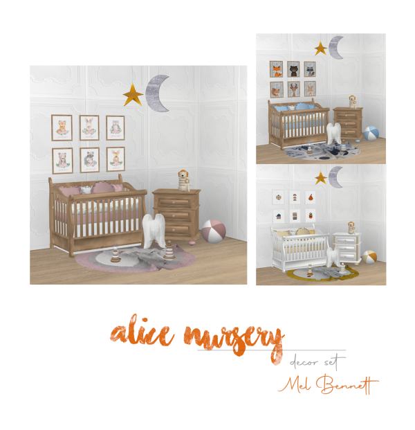 Mix Alice Nursery by melbennett - The Sims 4 Custom Content