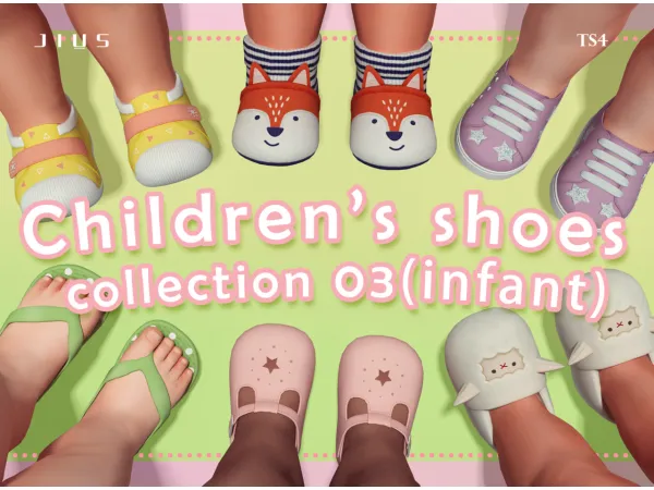 Mix Childrens shoes collection 03 by simsfinds - The Sims 4 Custom Content