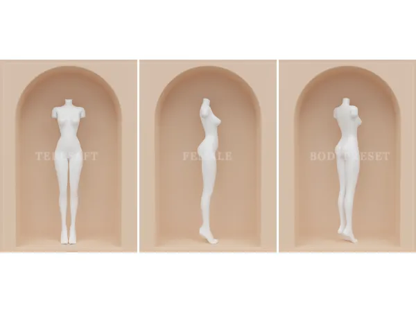 Alpha [TERESAFT] SIMS4 FEMALE BODYPRESET 02 - The Sims 4 Custom Content