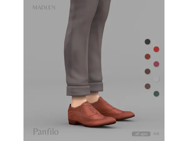 Maxis Match Panfilo Shoes by Madlen - The Sims 4 Custom Content