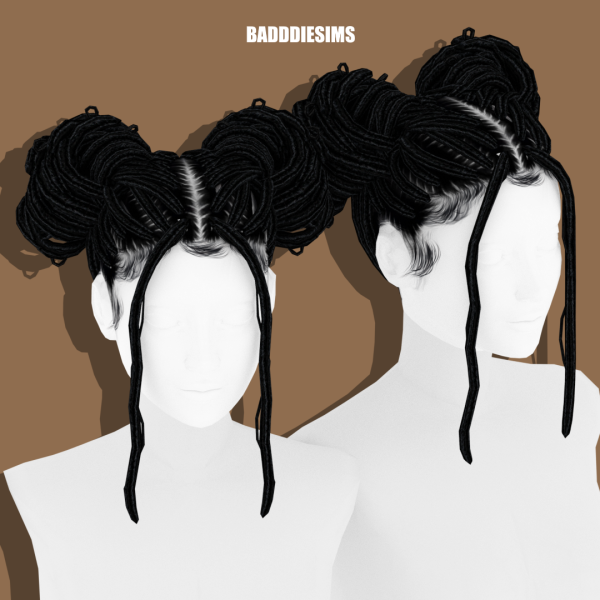 Mix LIZ BUN LOCS by simsfinds - The Sims 4 Custom Content