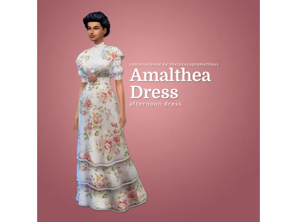 Maxis Match Amalthea Afternoon Dress - The Sims 4 Custom Content