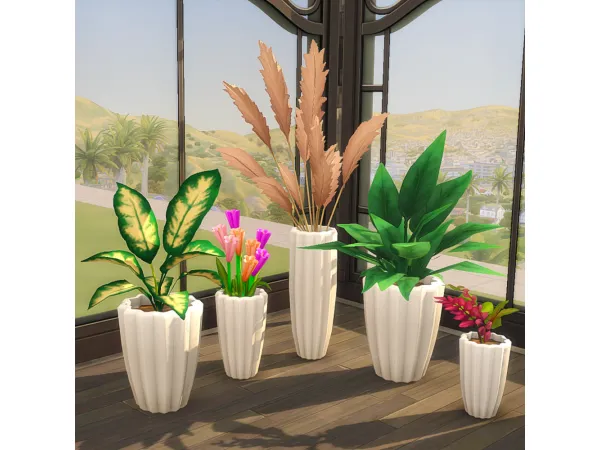 Maxis Match Fancy pots fancy plants by SIXAM CC - The Sims 4 Custom Content