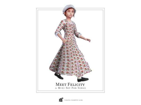 Maxis Match Meet Felicity A Mini Set for Girls by linzlu - The Sims 4 Custom Content