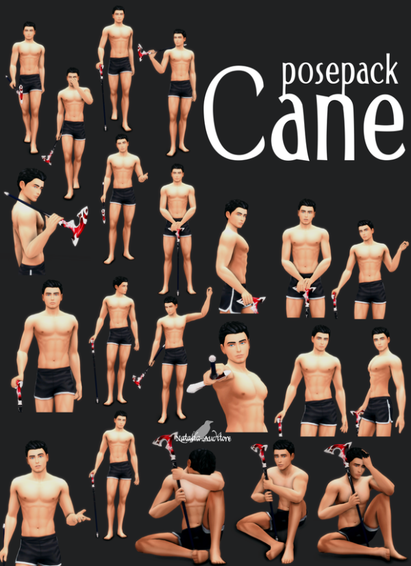 Maxis Match Cane posepack Acc by simsfinds - The Sims 4 Custom Content