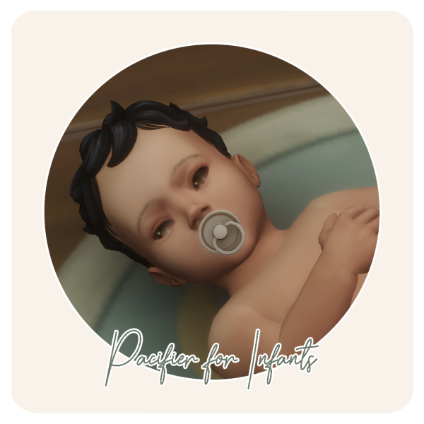 Maxis Match Functional Clock Pacifier for Infants by aira-cc - The Sims 4 Custom Content