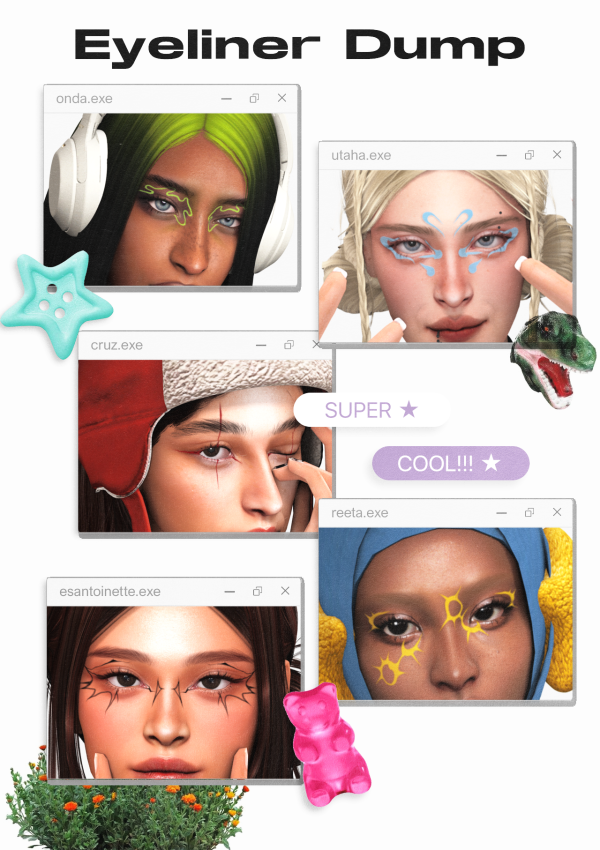 Maxis Match EYELINER DUMP by magbay - The Sims 4 Custom Content