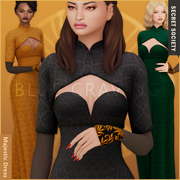 Maxis Match Blue Craving Majestic Dress by bluecraving - The Sims 4 Custom Content