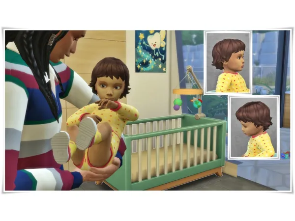 Maxis Match EvelynInfantHair by simsfinds - The Sims 4 Custom Content