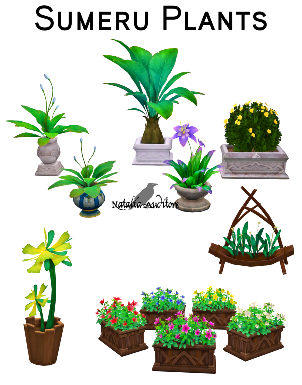 Maxis Match Sumeru plants Auditore by simsfinds - The Sims 4 Custom Content