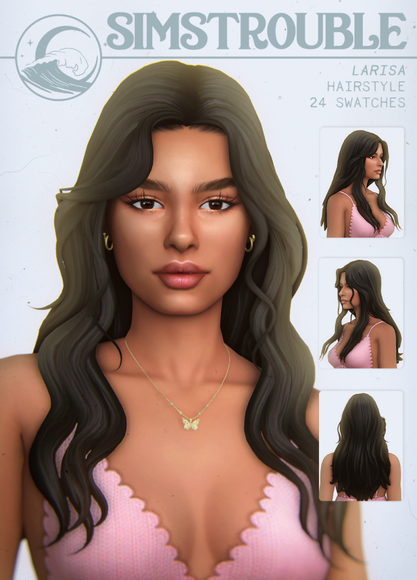 Maxis Match Larisa Hairstyle by simsfinds - The Sims 4 Custom Content