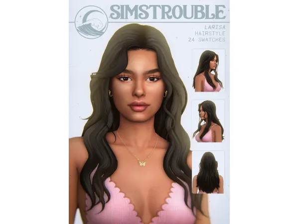 Larisa Hairstyle by simstrouble by simstrouble