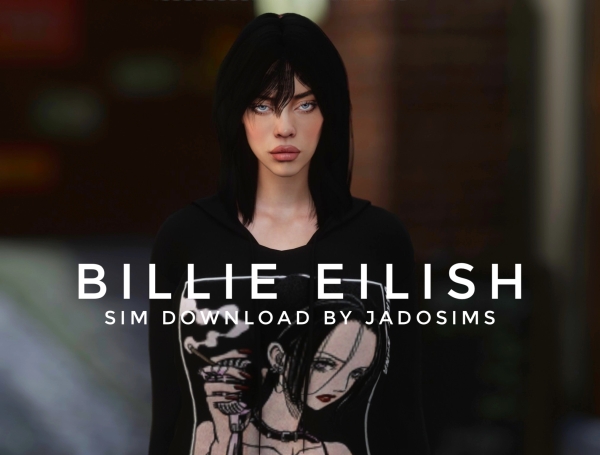 Alpha Billie Eilish (Sim) by shopwithflynnn - The Sims 4 Custom Content