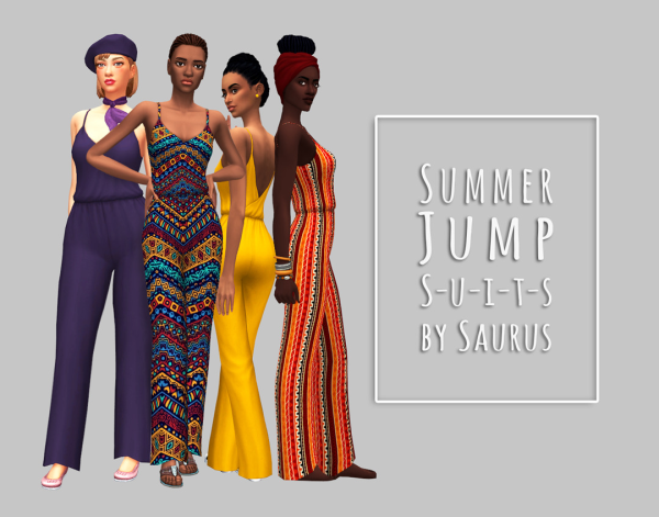 Maxis Match Summer Jumpsuit Collection by simsfinds - The Sims 4 Custom Content