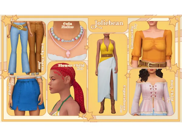 Maxis Match Summer Flow a pack by simsfinds - The Sims 4 Custom Content