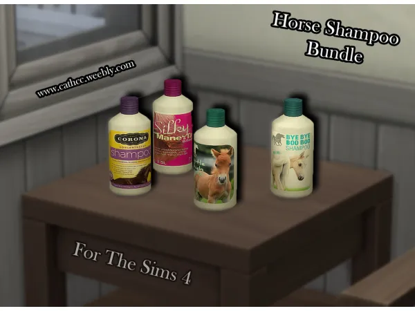 Mix Horse Shampoo Bundle by simsfinds - The Sims 4 Custom Content