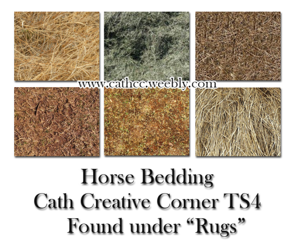 Mix Horse Bedding (6 different kinds) by simsfinds - The Sims 4 Custom Content