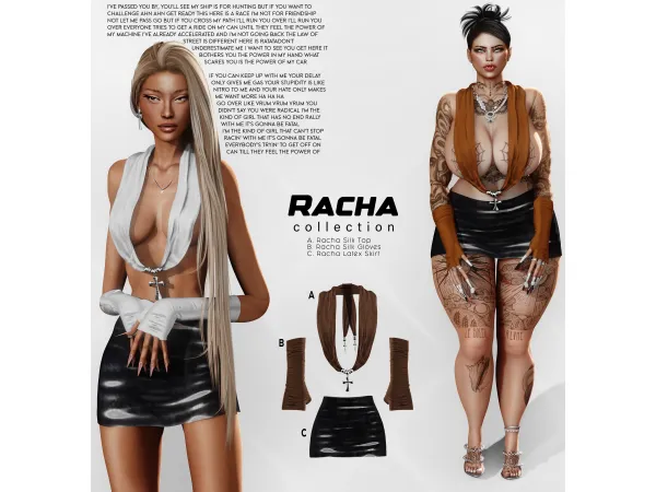 Alpha First Post Gift Racha Collection by CUPID - The Sims 4 Custom Content