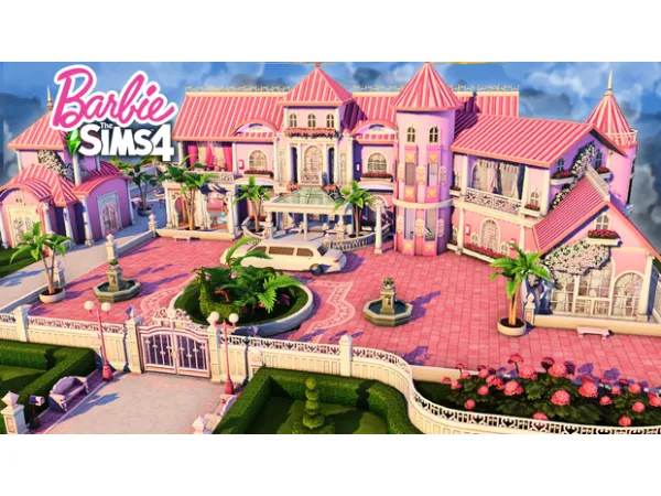Maxis Match Tray Files Barbie Dreamhouse by simsfinds - The Sims 4 Custom Content