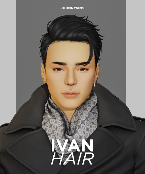 Maxis Match Ivan Hair by simsfinds - The Sims 4 Custom Content