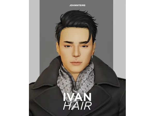 Maxis Match Ivan Hair by JohnnySims - The Sims 4 Custom Content
