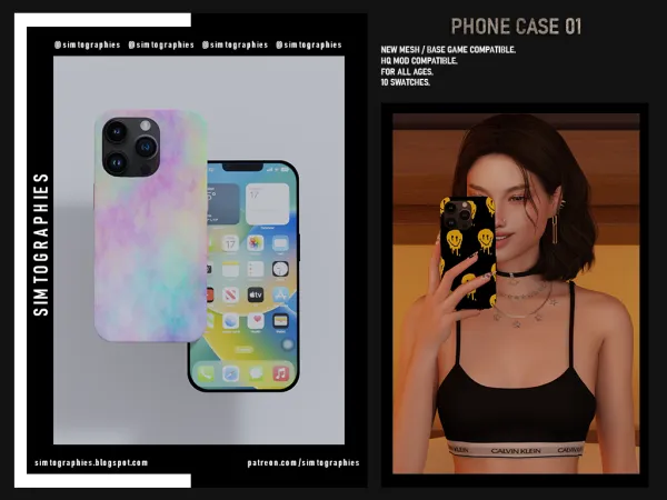 Alpha Phone Case 01 Acc - The Sims 4 Custom Content